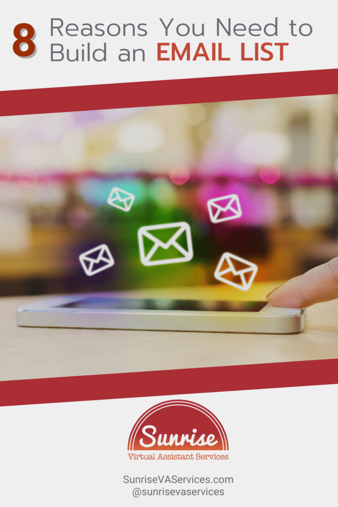 Discover the top 8 reasons you need to build an email list for your business, and the various benefits associated