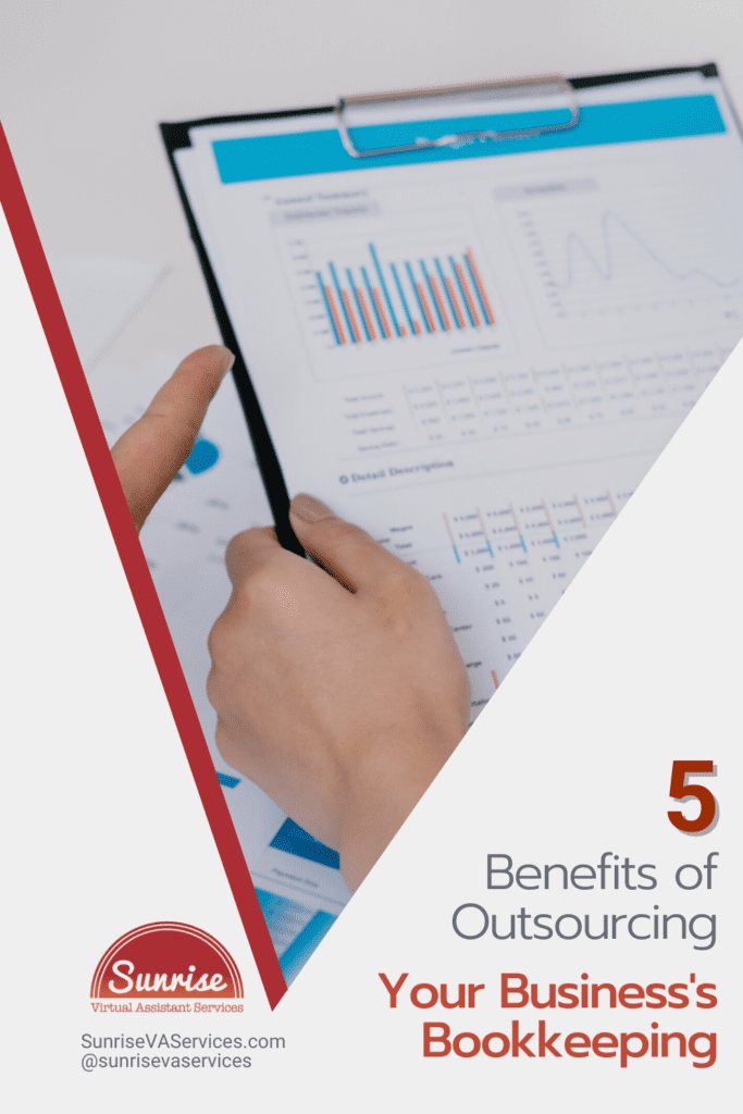Learn 5 key benefits of outsourcing your business's bookkeeping and account efforts, leading in creased productivity, cost savings, and more.