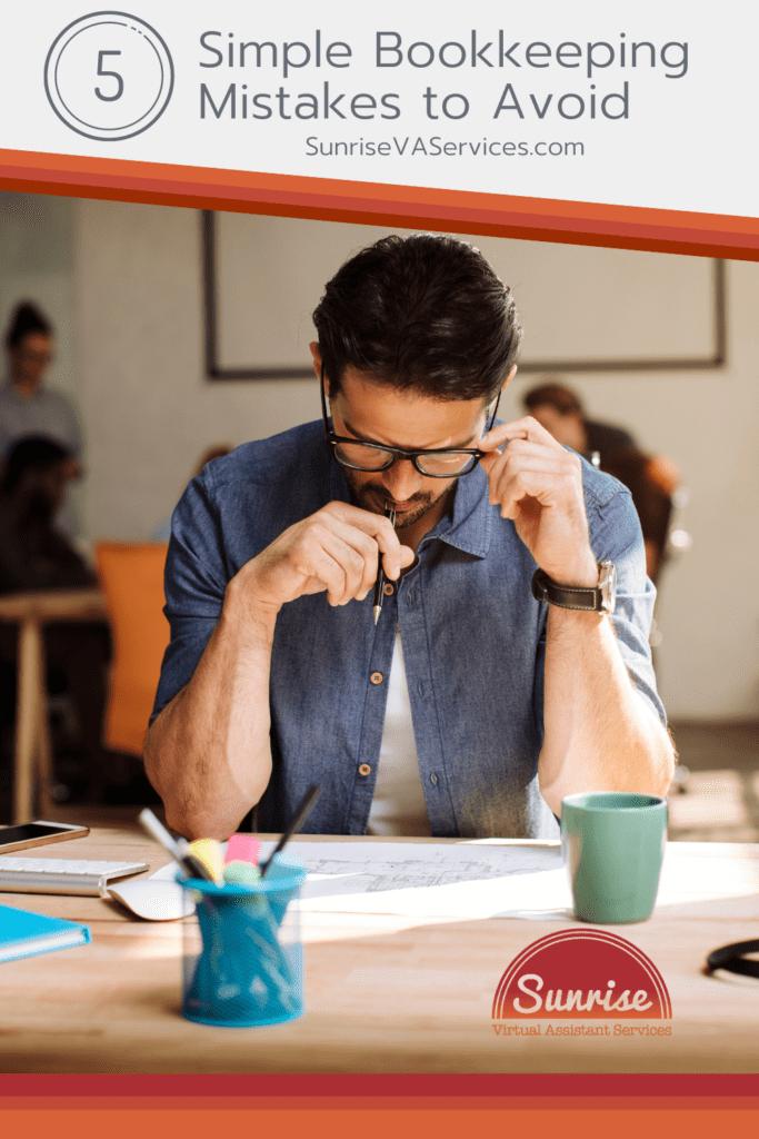 The most common simple bookkeeping mistakes small business owners make when handling their business finances, explained.