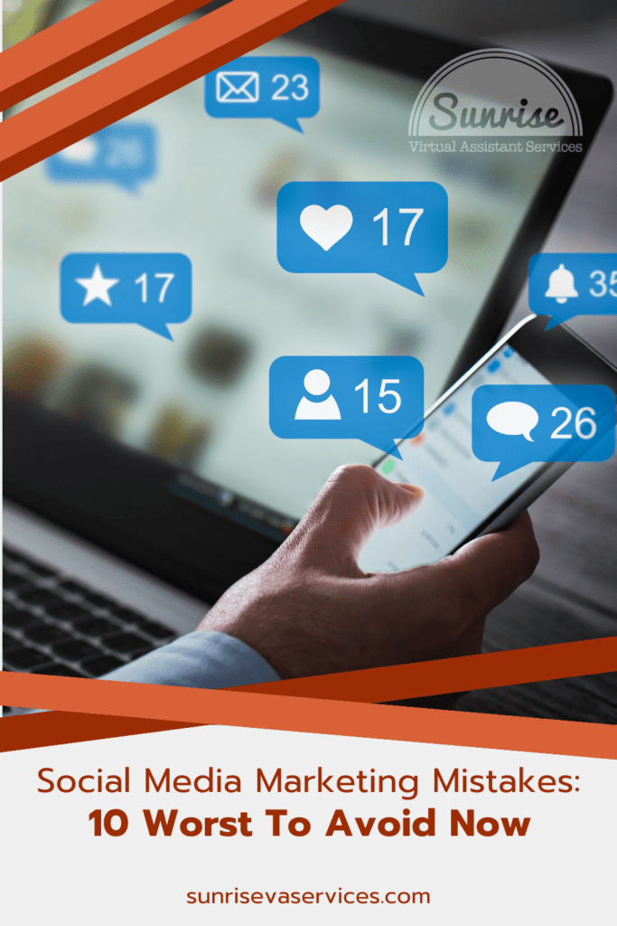Everyone makes social media marketing mistakes; but are you making these ten worst? Learn about consistency, analytics, and more!