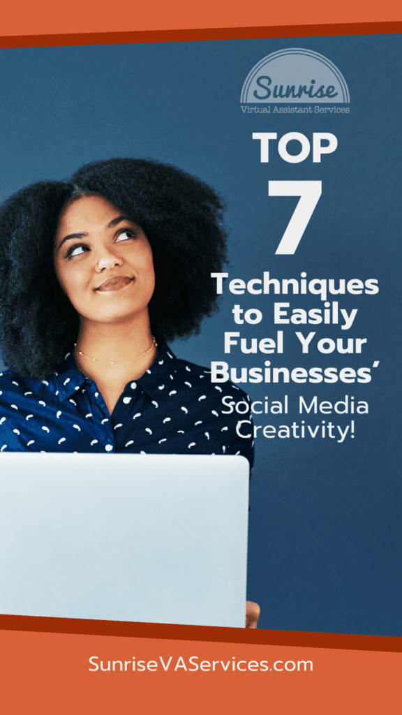 Discover the top 7 techniques to inspire and boost creativity within your businesses' social media posts for audience engagement!
