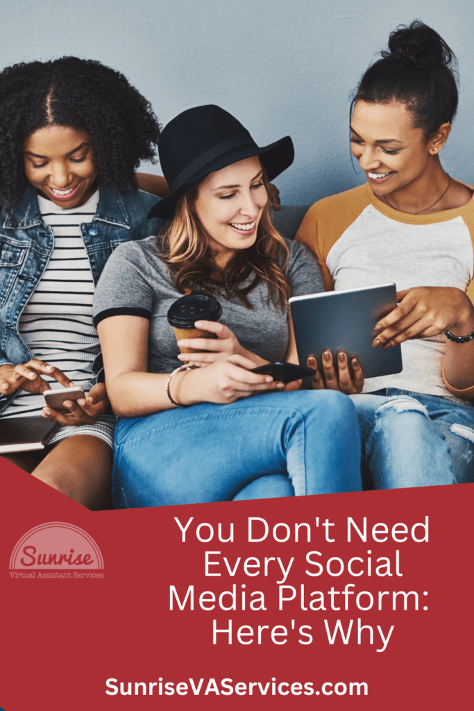 Learn why you don't need every social media platform for a successful marketing strategy and why less is sometimes more!