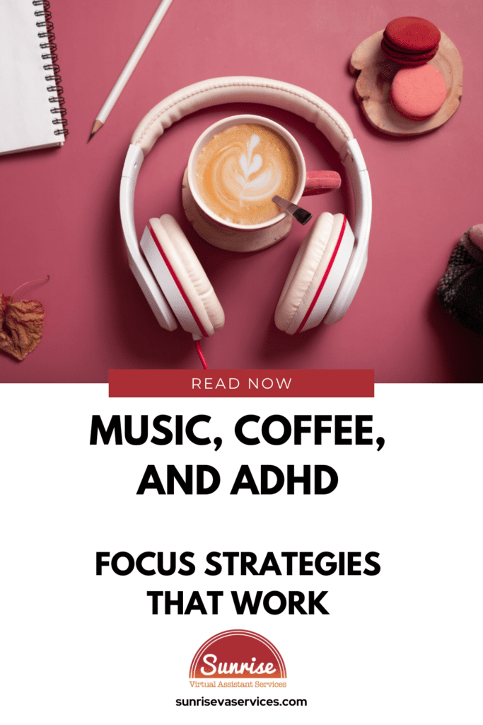 Learn how music, coffee, and ADHD work together to actually boost neurodivergent minds, increasing productivity and focus!