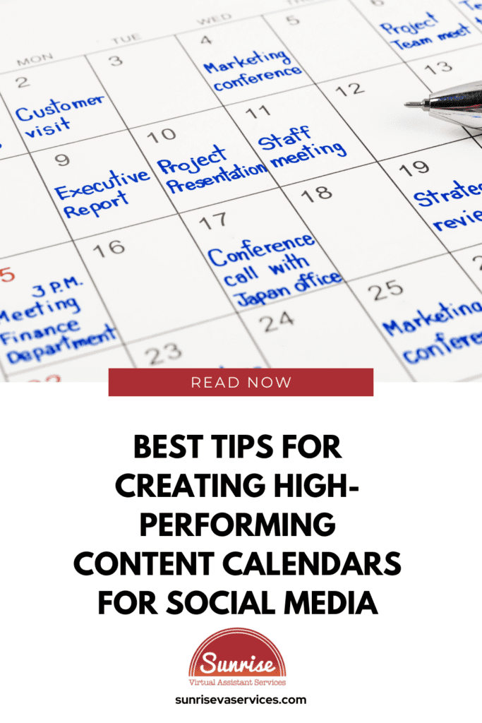 Learn the Best Tips for Creating High-Performing Content Calendars for Social Media, Regardless of your Niche!