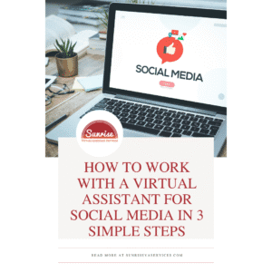 Learn 3 simple steps to successfully work with a virtual assistant for social media and start delegating today.