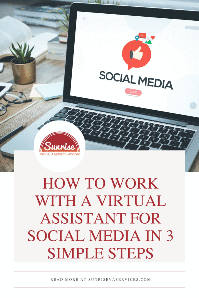 Learn 3 simple steps to successfully work with a virtual assistant for social media and start delegating today.