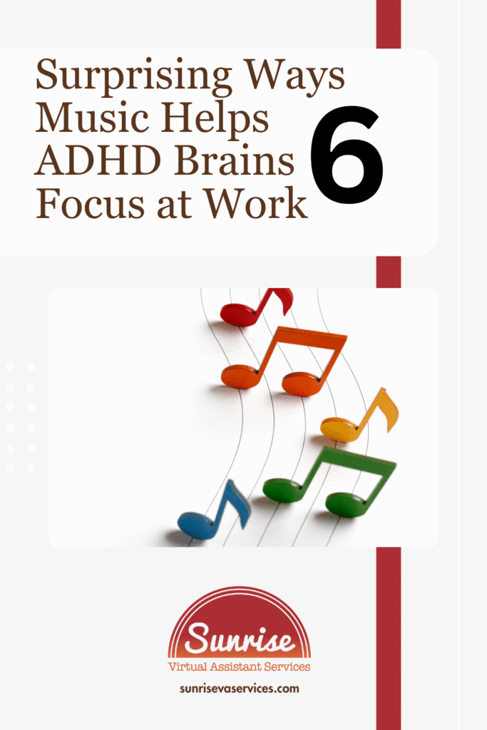 Explore 6 surprising ways music helps ADHD brains with productivity, attention, and emotional regulation at work.