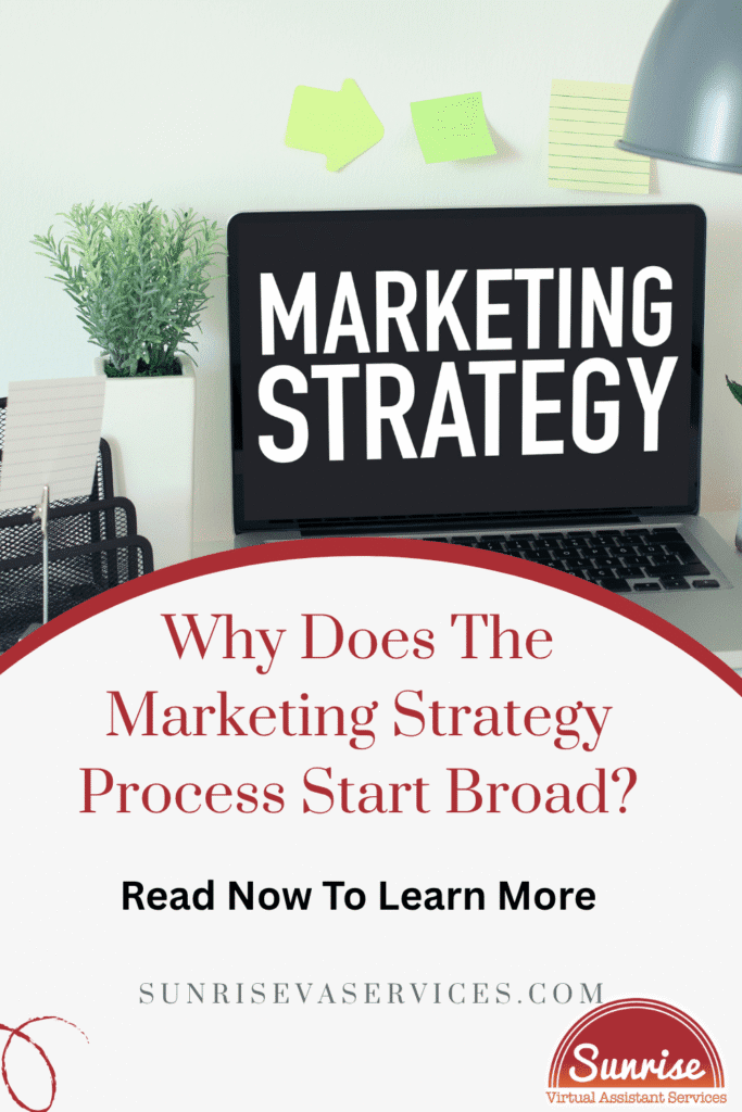 The marketing strategy process starts broad for clarity and alignment. Learn why this wide-angle approach builds more effective campaigns.