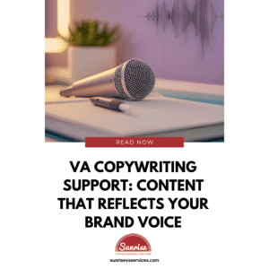 Get VA copywriting support to create blogs, emails, and social posts that save time, stay consistent, and connect with your audience.