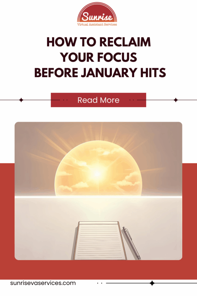 Reclaim your focus before January hits with a realistic, neurodivergent-friendly take on attention, overwhelm, and mental clarity for business owners.