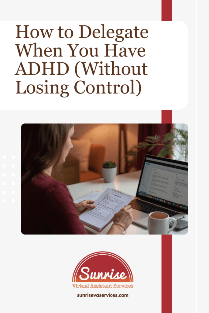 Learn how to delegate when you have ADHD without losing control. Practical strategies for reducing overwhelm, and getting real support.