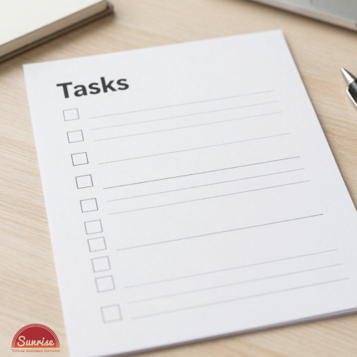 Wondering what tasks should a virtual assistant handle first? Here's a quick checklist of what you can hand-off right now.