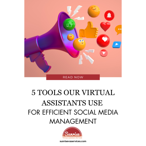 Discover 5 powerful tools our virtual assistants use to manage your social media smoothly and professionally.