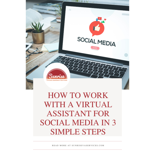 Learn 3 simple steps to successfully work with a virtual assistant for social media and start delegating today.